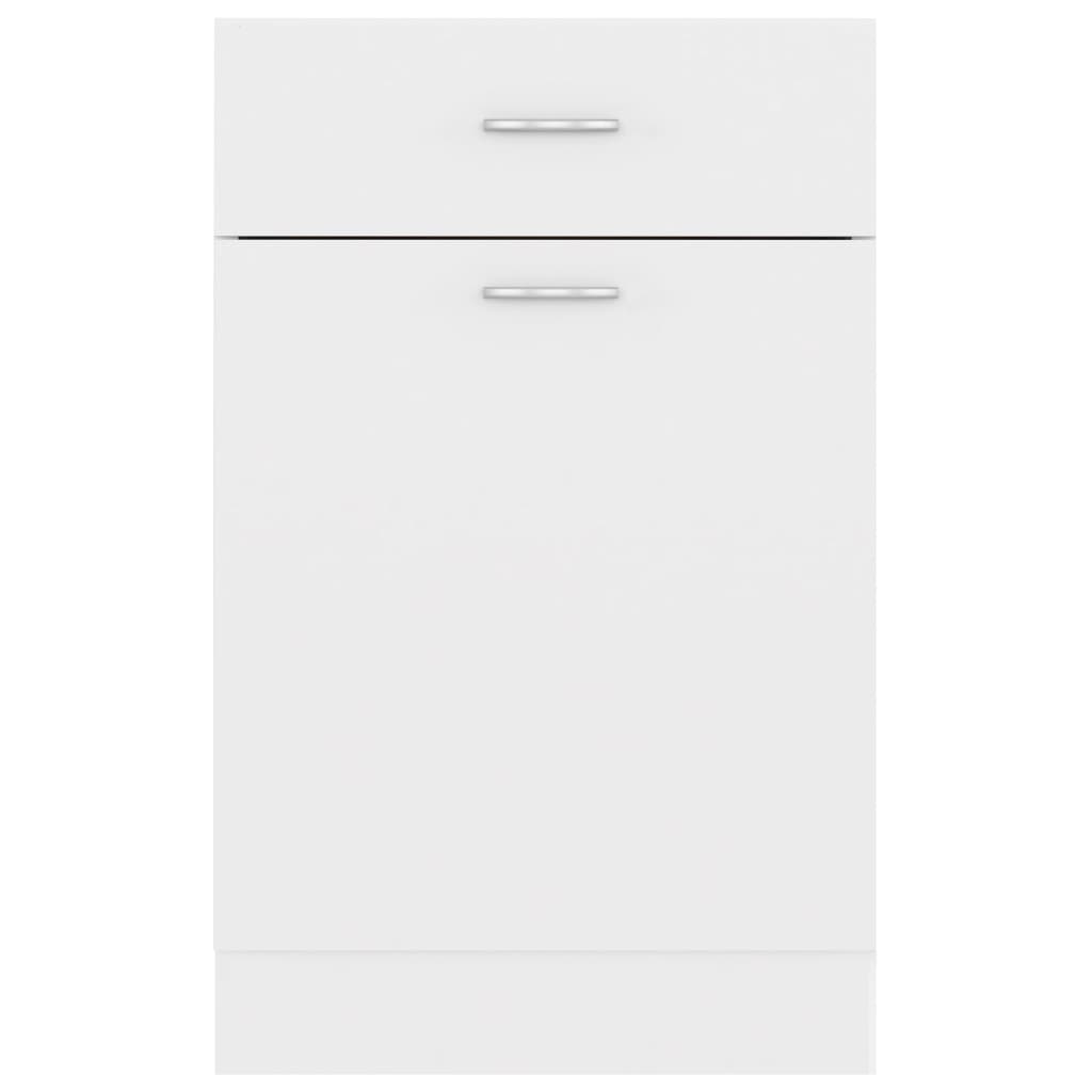 Armadio con Cassetto Bianco 50x46x81,5 cm in Legno Multistrato - homemem39