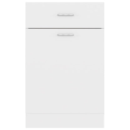 Armadio con Cassetto Bianco 50x46x81,5 cm in Legno Multistrato - homemem39