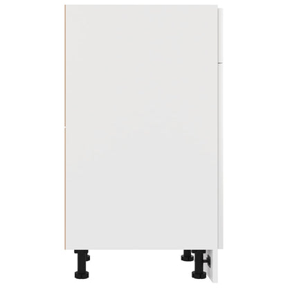 Armadio con Cassetto Bianco Lucido 50x46x81,5 cm in Truciolato - homemem39