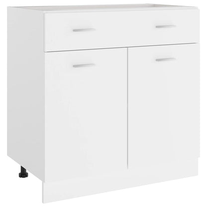 Mobile Inferiore Cassetto Bianco 80x46x81,5cm Legno Multistrato - homemem39