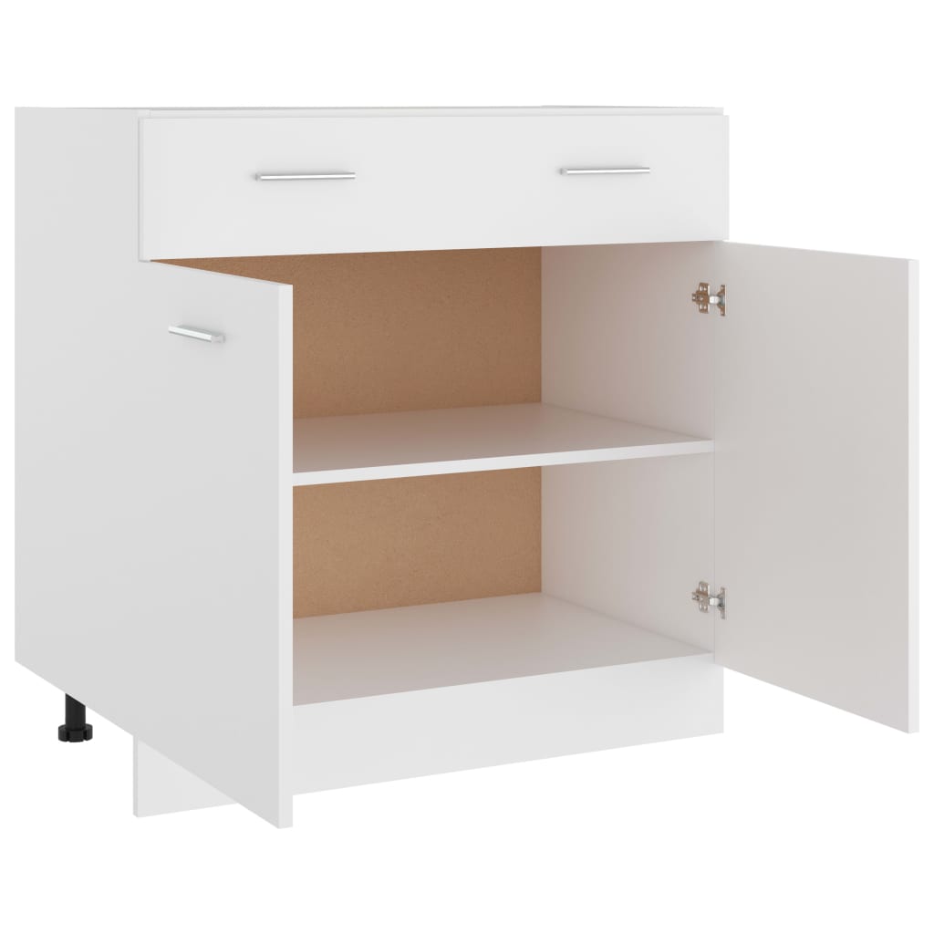 Mobile Inferiore Cassetto Bianco 80x46x81,5cm Legno Multistrato - homemem39