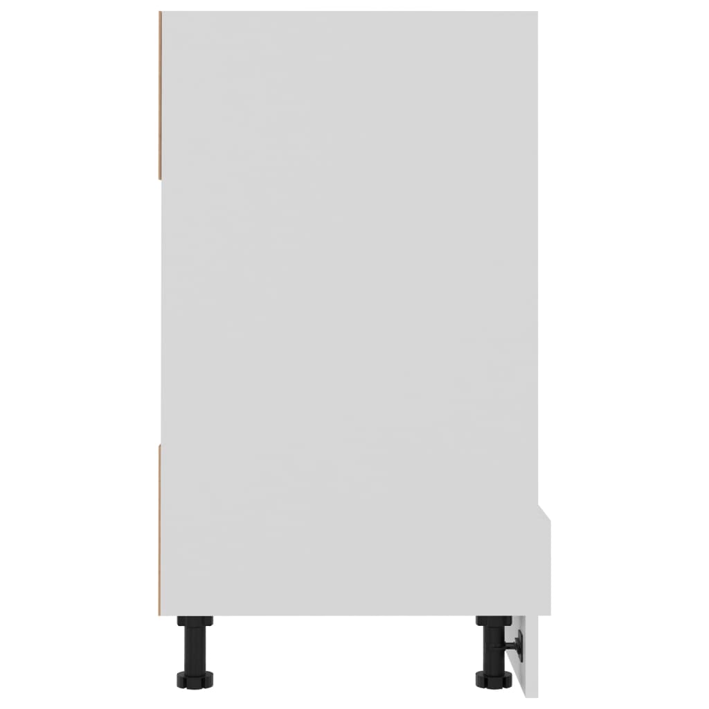 Armadio per Forno Bianco 60x46x81,5 cm in Legno Multistrato - homemem39