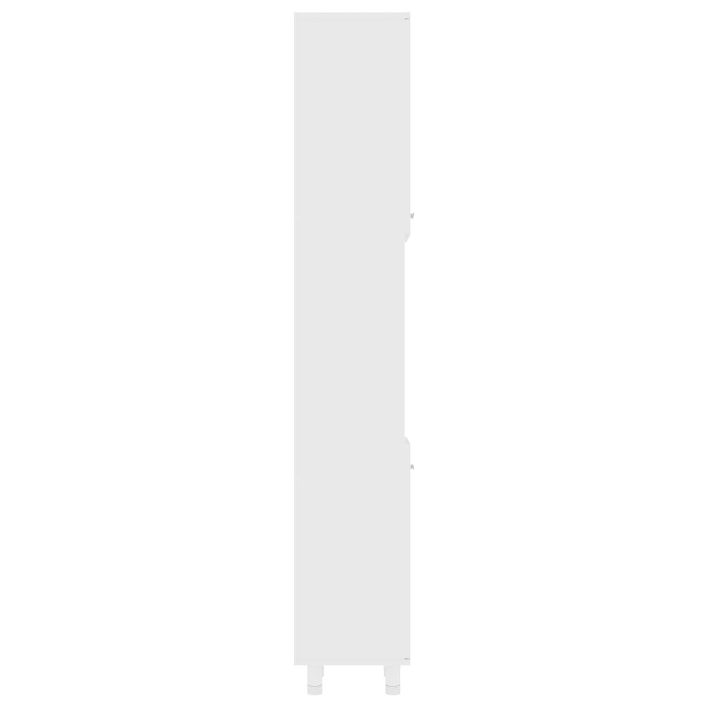 Armadio da Bagno Bianco 30x30x179 cm in Truciolato - homemem39