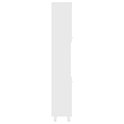 Armadio da Bagno Bianco 30x30x179 cm in Truciolato - homemem39