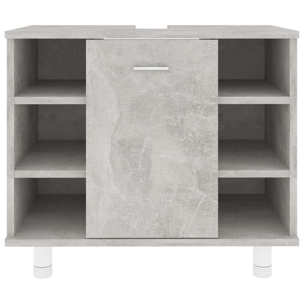 Armadio da Bagno Grigio Cemento 60x32x53,5 cm in Truciolato - homemem39