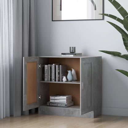 Libreria Grigio Cemento 82,5x30,5x80 cm in Truciolato - homemem39