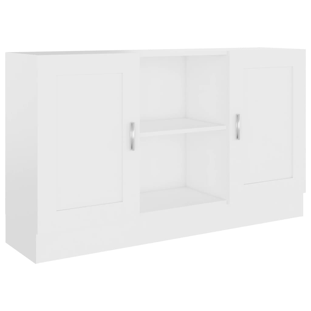 Credenza Bianca 120x30,5x70 cm in Legno Multistrato - homemem39