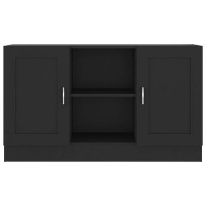 Credenza Nera 120x30,5x70 cm in Truciolato - homemem39