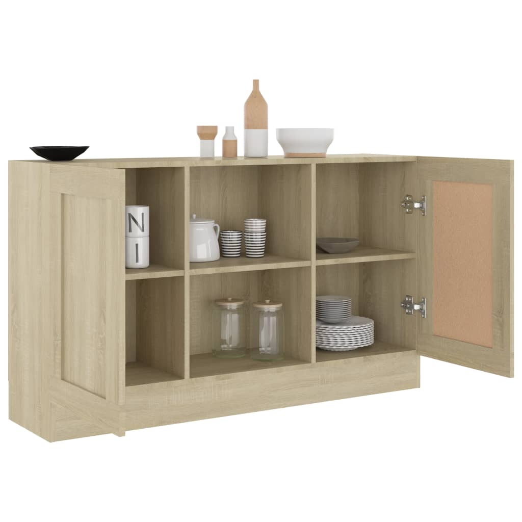 Credenza Rovere Sonoma 120x30,5x70 cm in Truciolato - homemem39