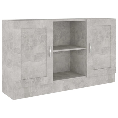 Credenza Grigio Cemento 120x30,5x70 cm in Truciolato - homemem39