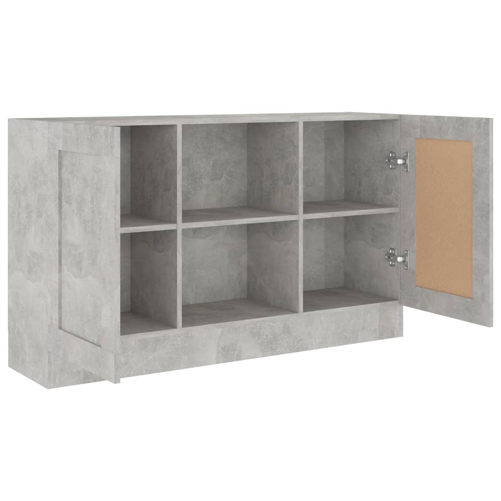 Credenza Grigio Cemento 120x30,5x70 cm in Truciolato - homemem39