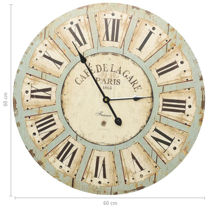 Orologio da Parete Multicolore 60 cm in MDF - homemem39