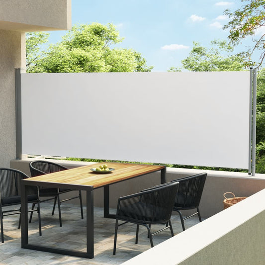 Tenda Laterale Retrattile per Patio 600x160 cm Crema - homemem39