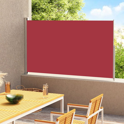 Tenda Laterale Retrattile per Patio 180x300 cm Rossa - homemem39