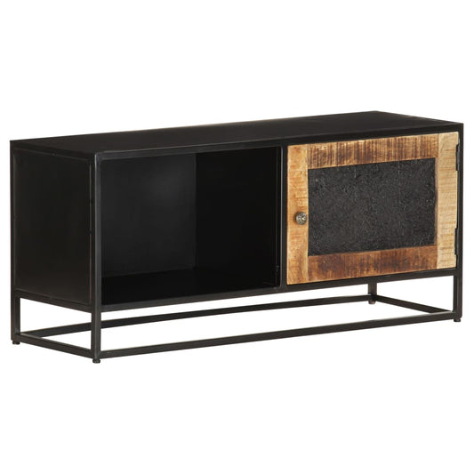 Mobile Porta TV 90x30x40 cm in Legno di Mango Grezzo - homemem39