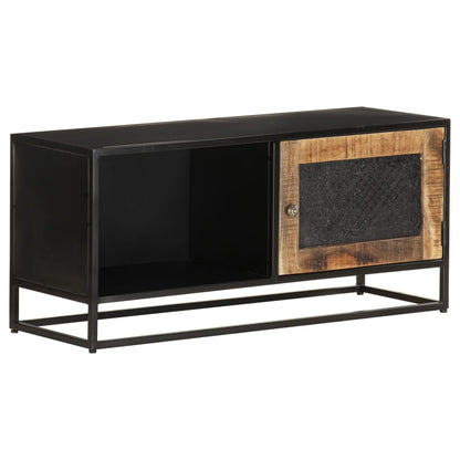 Mobile Porta TV 90x30x40 cm in Legno di Mango Grezzo - homemem39