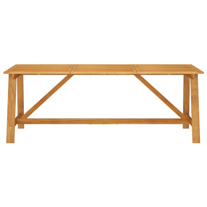 Tavolo da Pranzo da Giardino 206x100x74 cm in Massello Acacia - homemem39