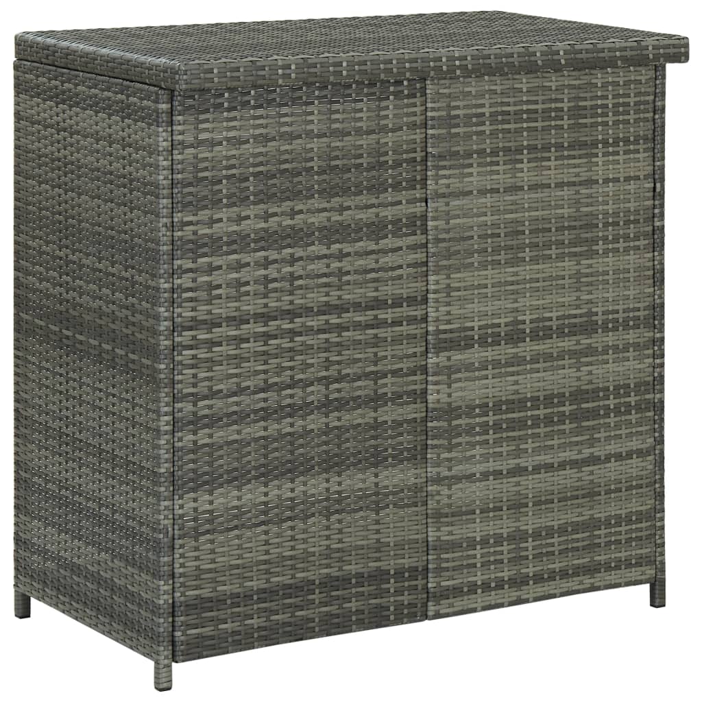 Set da Bar 3 pz in Polyrattan Grigio - homemem39