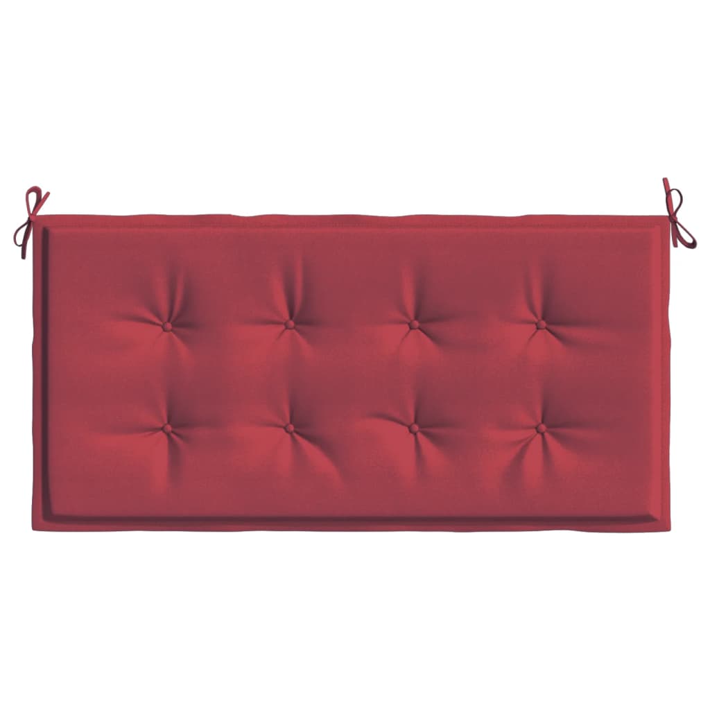 Cuscino per Panca Rosso Vino 100x50x3 cm in Tessuto Oxford - homemem39