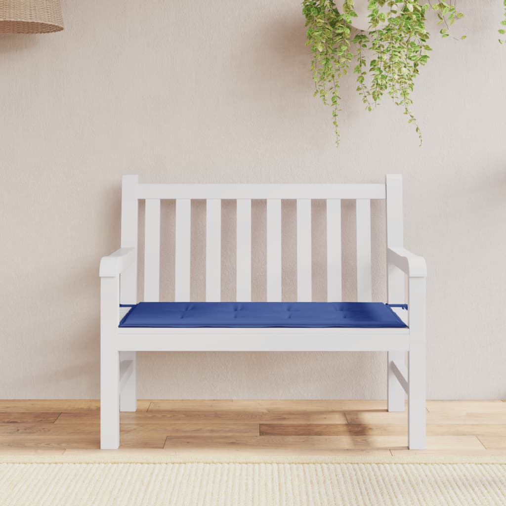 Cuscino per Panca Blu Reale 100x50x3 cm in Tessuto Oxford - homemem39