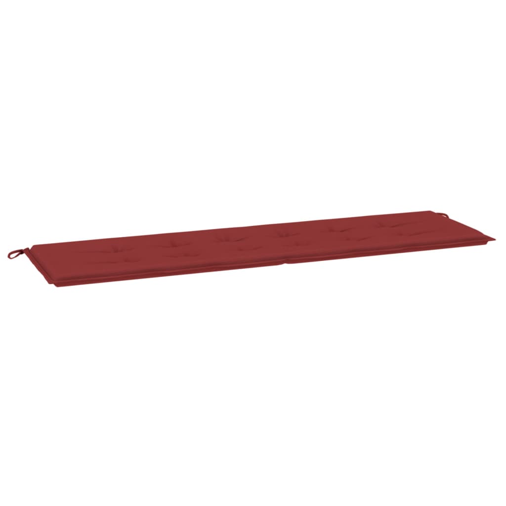 Cuscino per Panca Rosso Vino 180x50x3 cm in Tessuto Oxford - homemem39