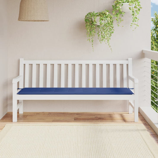 Cuscino per Panca Blu Reale 180x50x3 cm in Tessuto Oxford - homemem39