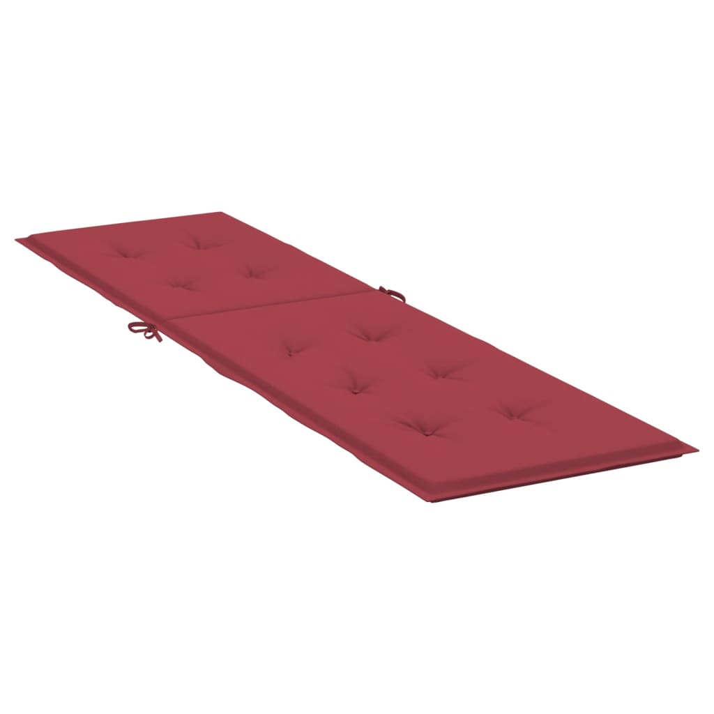 Cuscino per Sdraio Rosso Vino (75+105)x50x3 cm - homemem39