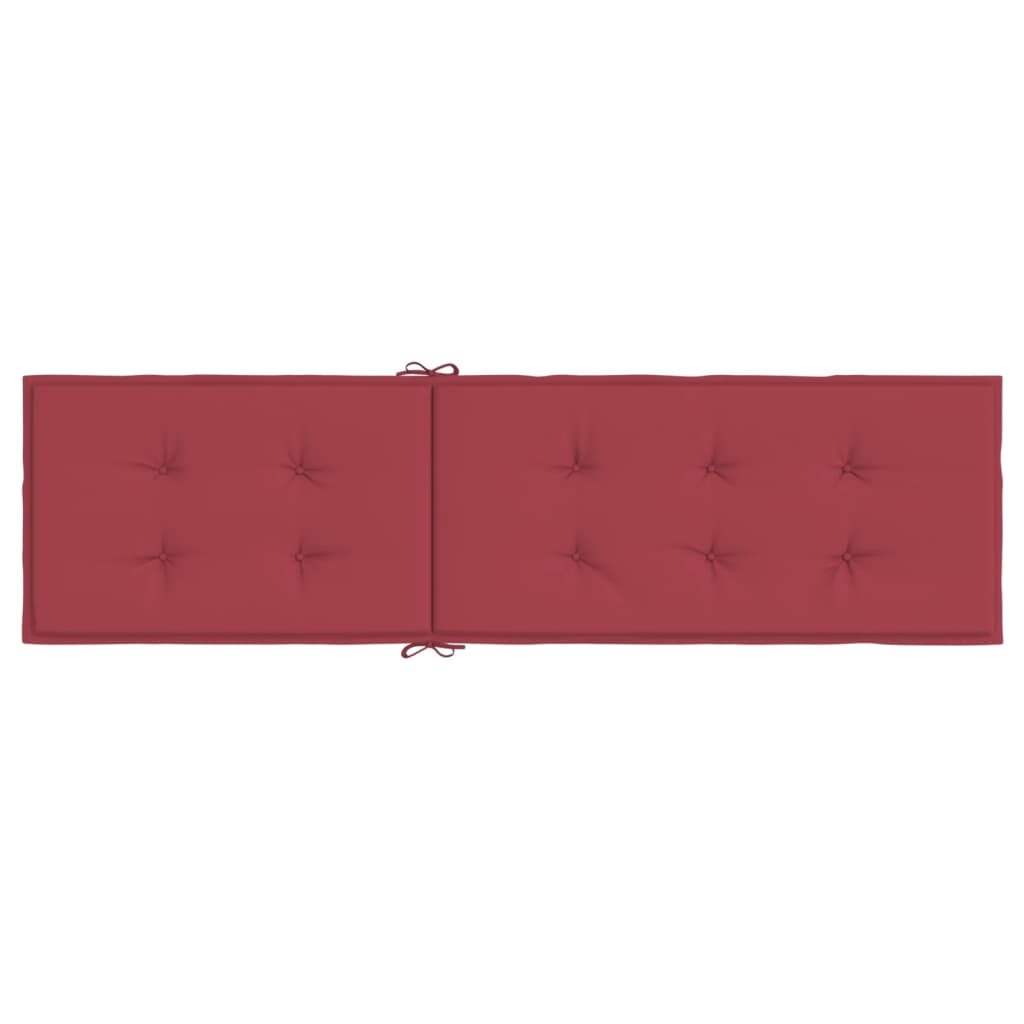 Cuscino per Sdraio Rosso Vino (75+105)x50x3 cm - homemem39