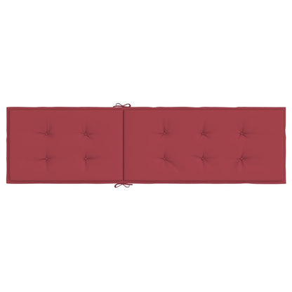 Cuscino per Sdraio Rosso Vino (75+105)x50x3 cm - homemem39