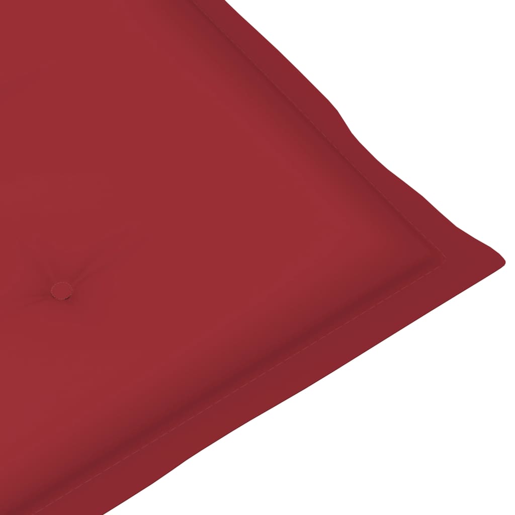 Cuscino per Sdraio Rosso Vino (75+105)x50x3 cm - homemem39