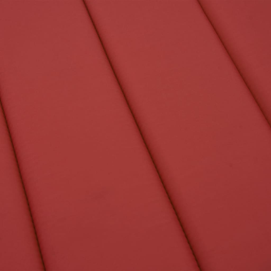 Cuscino per Lettino Rosso 200x60x3 cm in Tessuto Oxford - homemem39