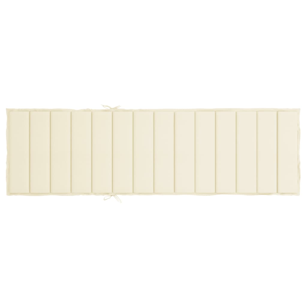 Cuscino per Lettino Crema 200x70x3 cm in Tessuto Oxford - homemem39