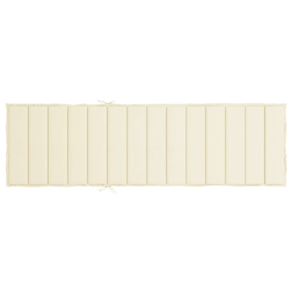 Cuscino per Lettino Crema 200x70x3 cm in Tessuto Oxford - homemem39