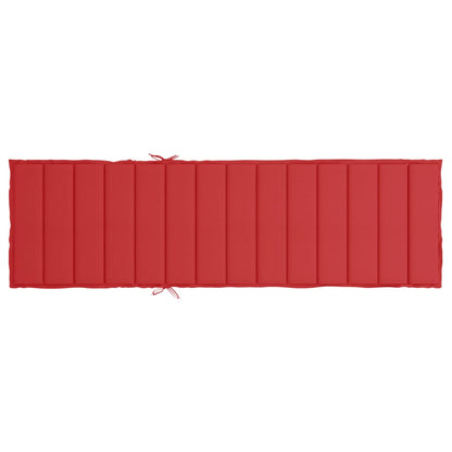 Cuscino per Lettino Rosso 200x70x3 cm in Tessuto Oxford - homemem39