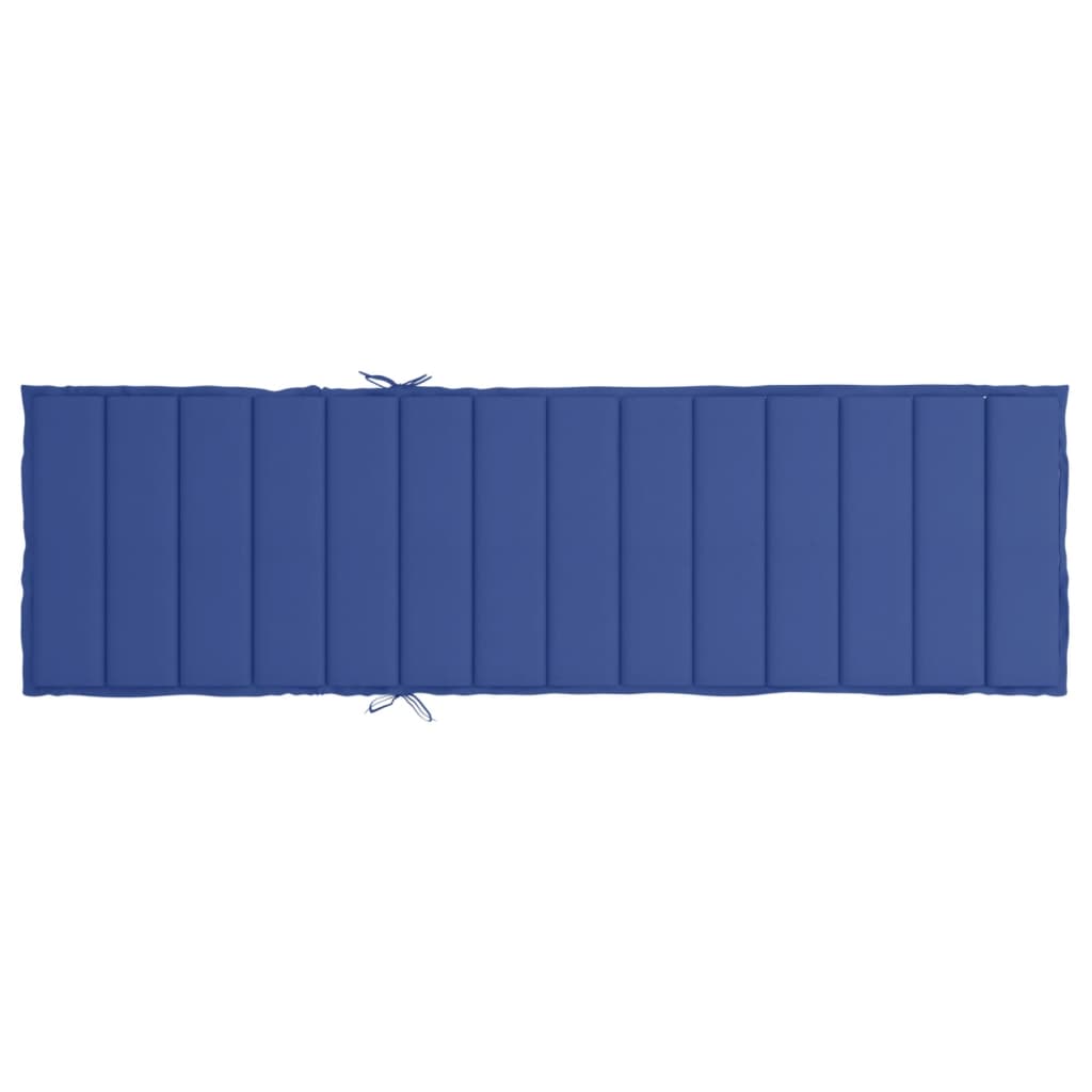 Cuscino per Lettino Blu Reale 200x70x3 cm in Tessuto Oxford - homemem39