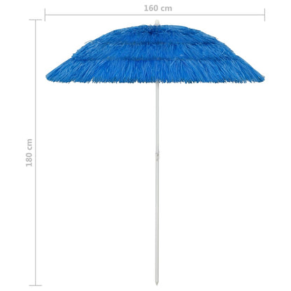 Ombrellone da Spiaggia Hawaii Blu 180 cm - homemem39