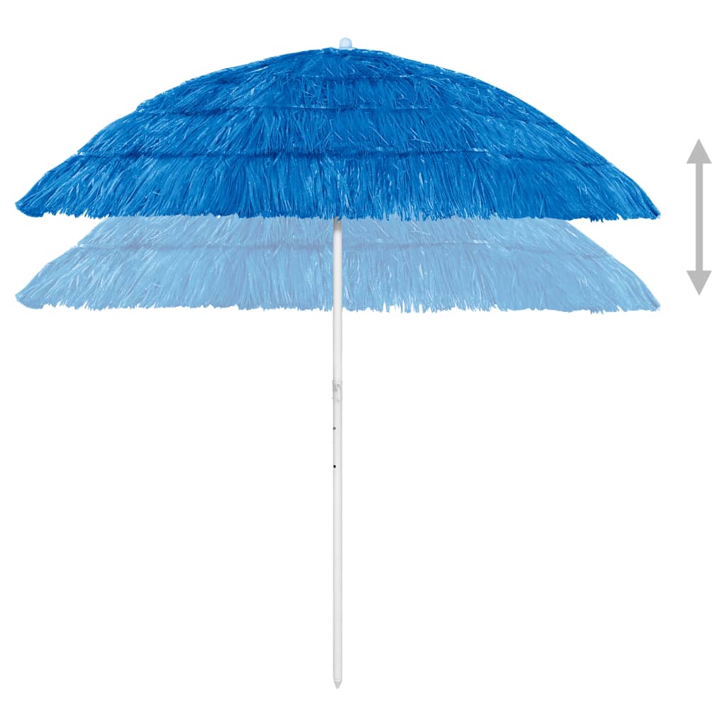 Ombrellone da Spiaggia Hawaii Blu 240 cm - homemem39