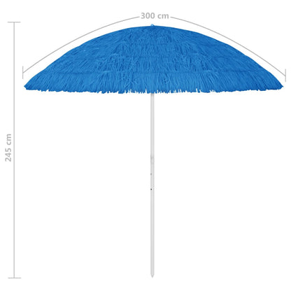 Ombrellone da Spiaggia Hawaii Blu 300 cm - homemem39