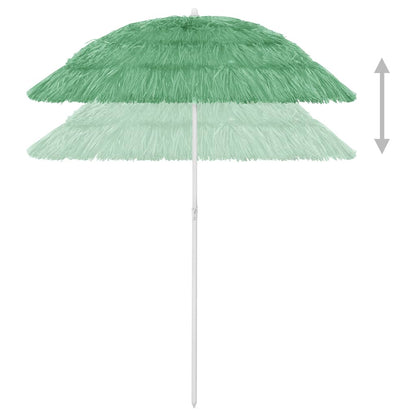 Ombrellone da Spiaggia Hawaii Verde 180 cm - homemem39