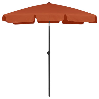 Ombrellone da Spiaggia Terracotta 180x120 cm - homemem39