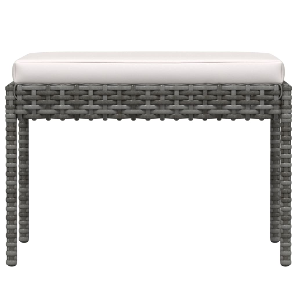 Set Divani da Giardino 6 pz con Cuscini in Polyrattan Grigio - homemem39