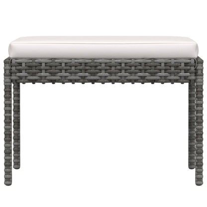 Set Divani da Giardino 6 pz con Cuscini in Polyrattan Grigio - homemem39