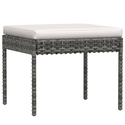 Set Divani da Giardino 6 pz con Cuscini in Polyrattan Grigio - homemem39