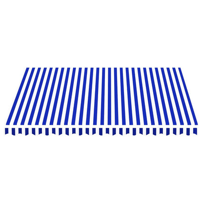 Tessuto di Ricambio per Tenda da Sole Blu e Bianco 4x3,5 m - homemem39