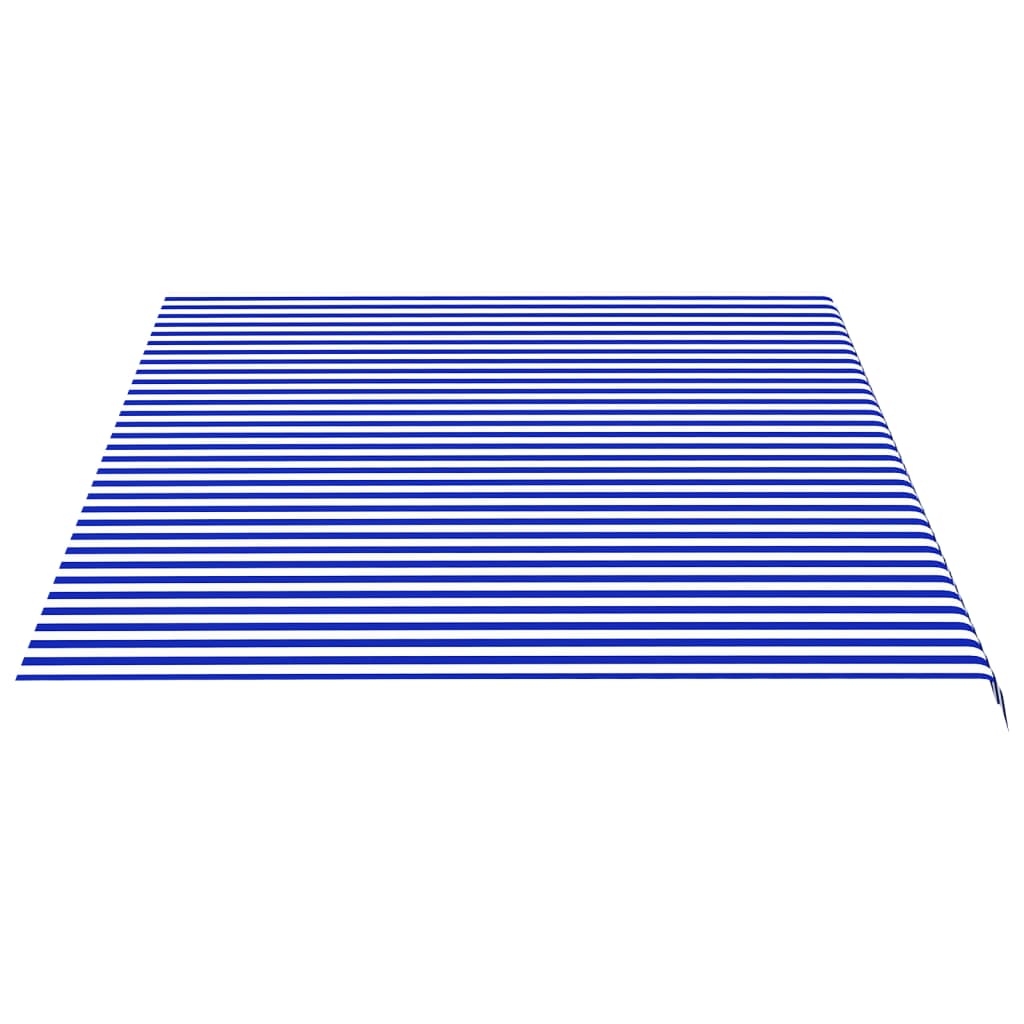 Tessuto di Ricambio per Tenda da Sole Blu e Bianco 5x3,5 m - homemem39