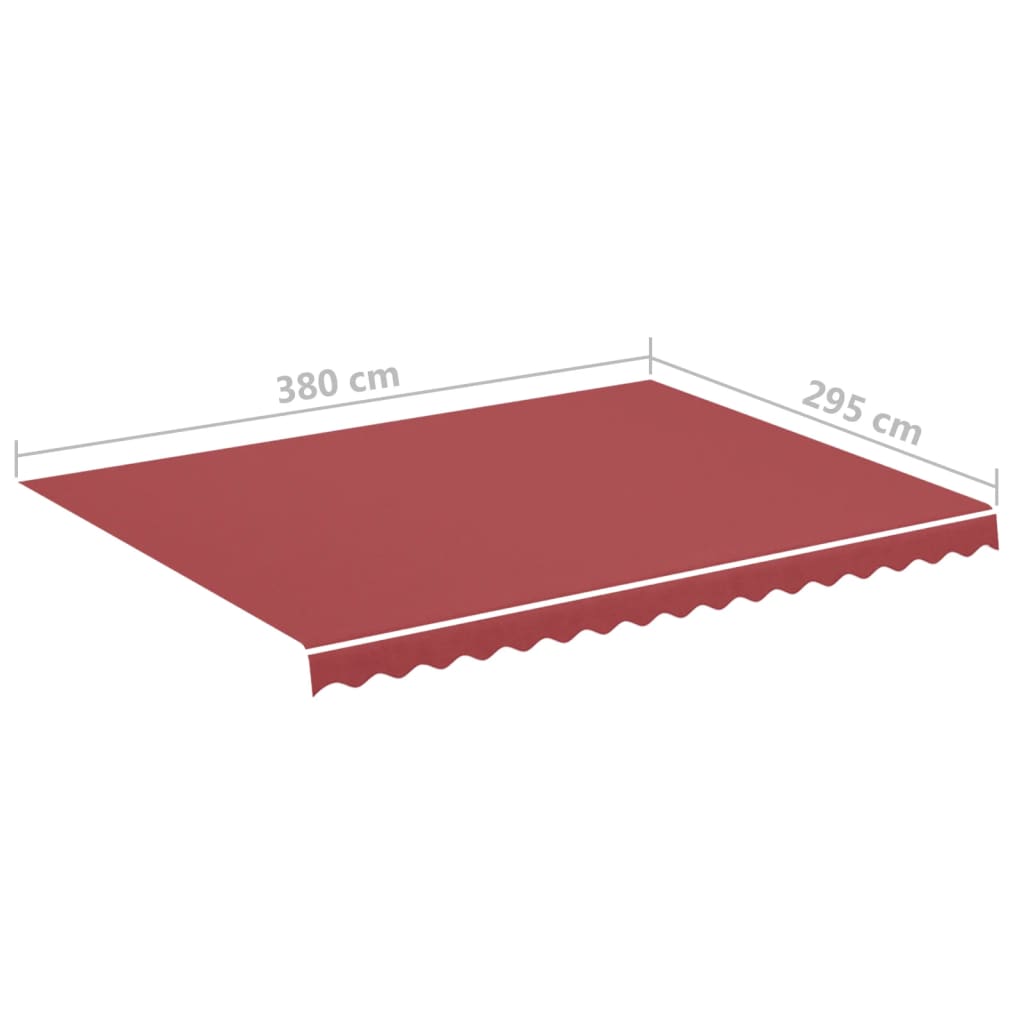Tessuto di Ricambio per Tenda da Sole Rosso Borgogna 4x3 m - homemem39