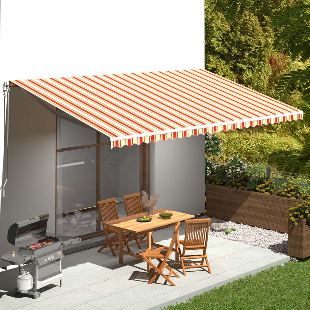 Tessuto di Ricambio per Tenda da Sole Giallo e Arancio 6x3 m - homemem39