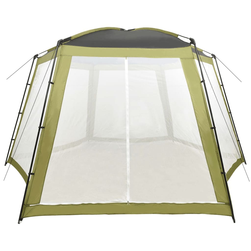 Tenda per Piscina in Tessuto 590x520x250 cm Verde - homemem39