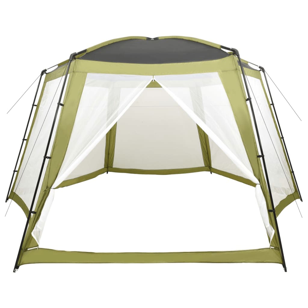 Tenda per Piscina in Tessuto 590x520x250 cm Verde - homemem39
