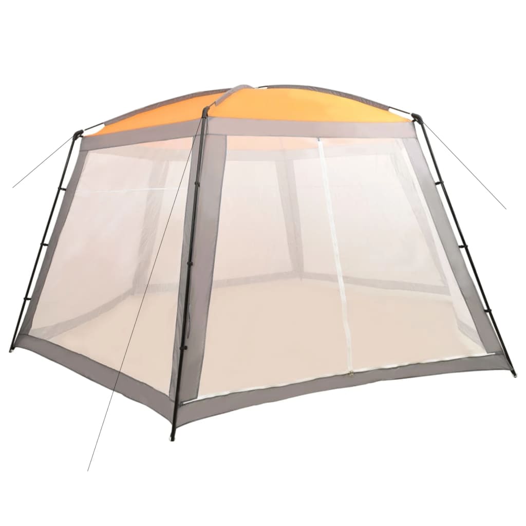 Tenda per Piscina in Tessuto 660x580x250 cm Grigia - homemem39